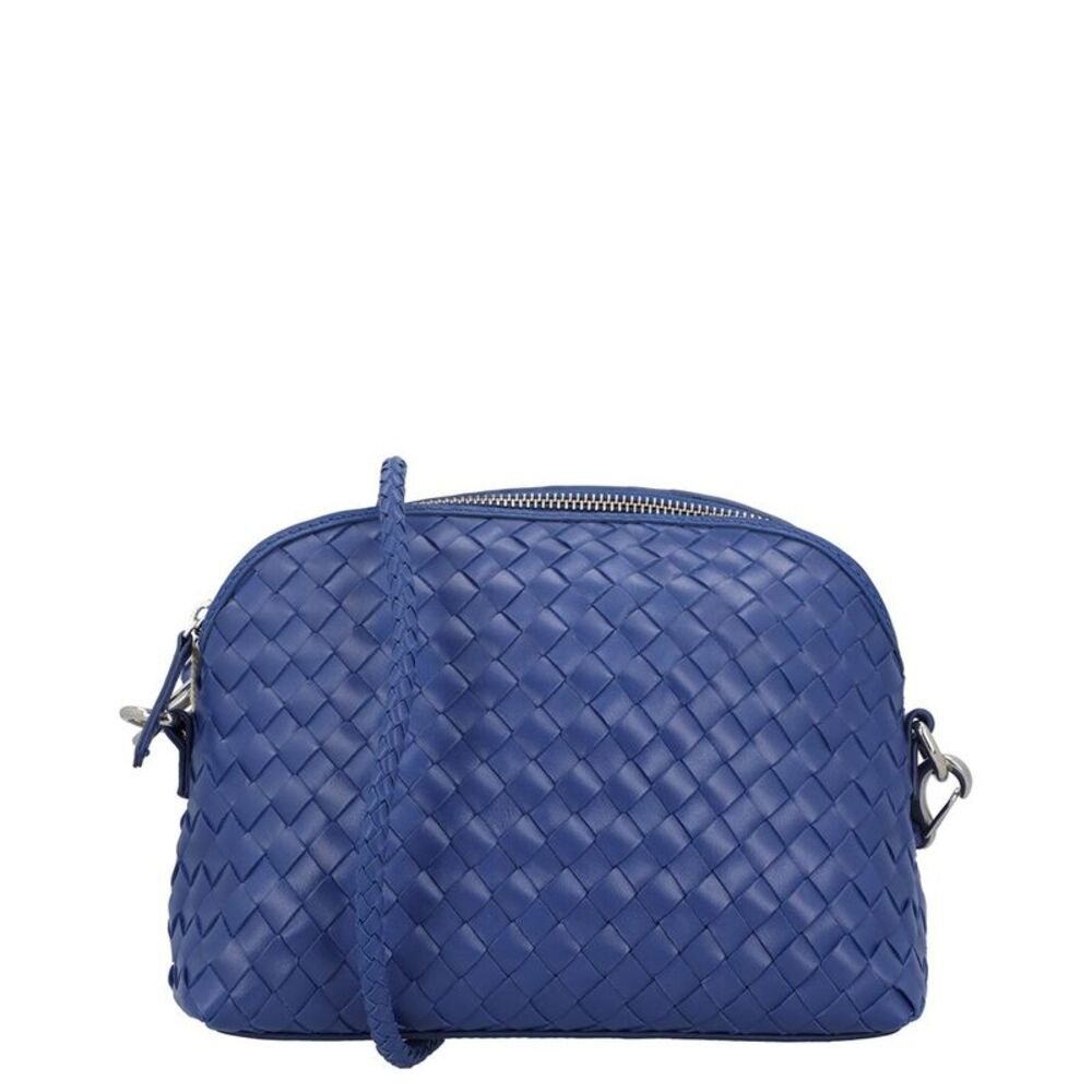 Dragon Diffusion Chunky Fellini Pochette Leather Pouch, Navy